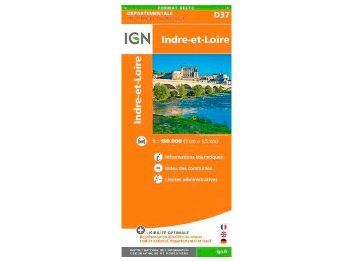 Carte Indre et Loire