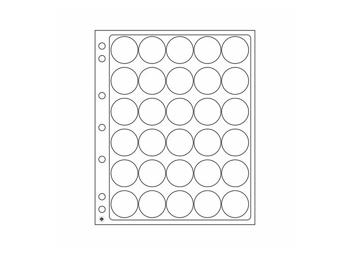 FEUILLE ENCAP 37 mm ou MONNAIES 30 a 31 mm SOUS CAPSULES 343212