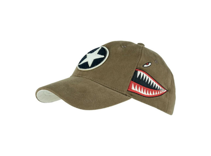 Casquette baseball P-40 Curtiss – Coton 100%, style pilot vintage