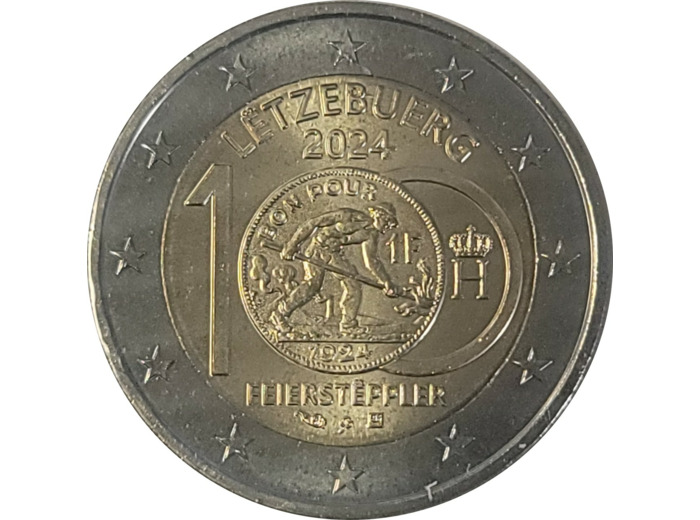 LUXEMBOURG 2024 2 EURO FEIERSTEPPLER UNC
