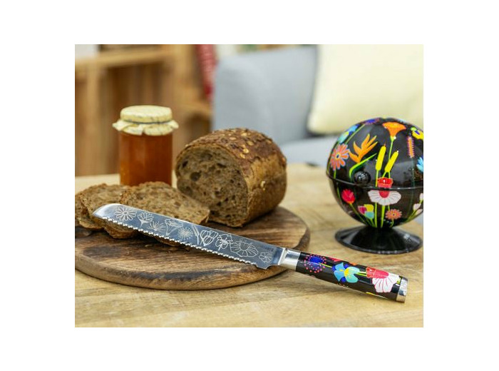 COUTEAU A PAIN JARDIN FLEURI
