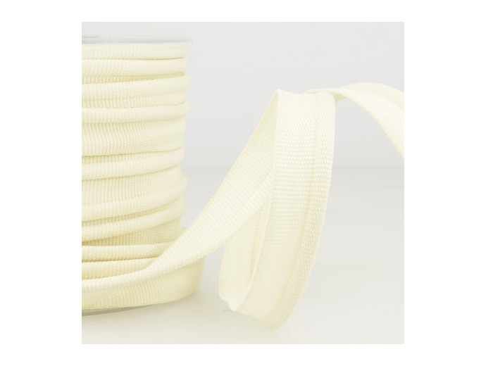 Simple passepoil Ecru 519C51 8mm 100%polyester le mètre 519C51