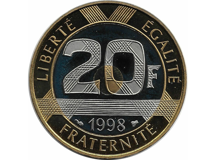 FRANCE 20 FRANCS MONT ST MICHEL 1998 BE belle epreuve