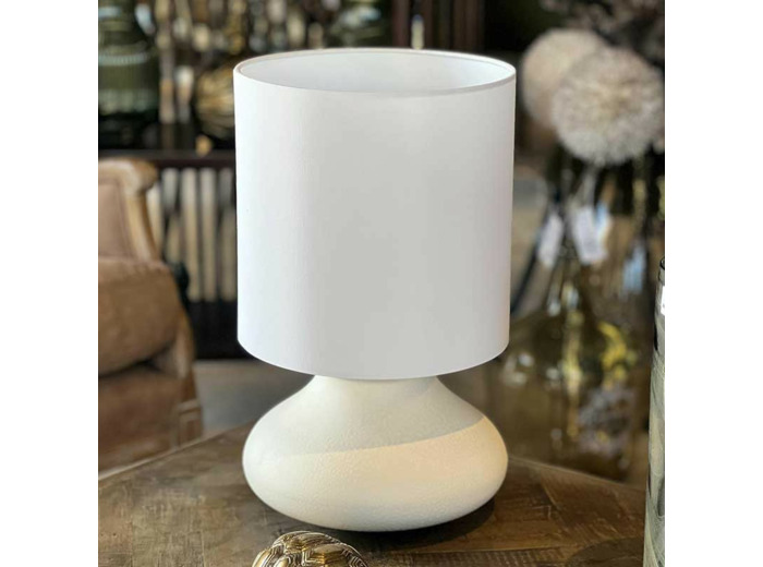 Lampe à poser Kalipe blanc mat 26x42cm