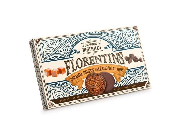 Florentins Chocolat Noir et Caramel - 100G