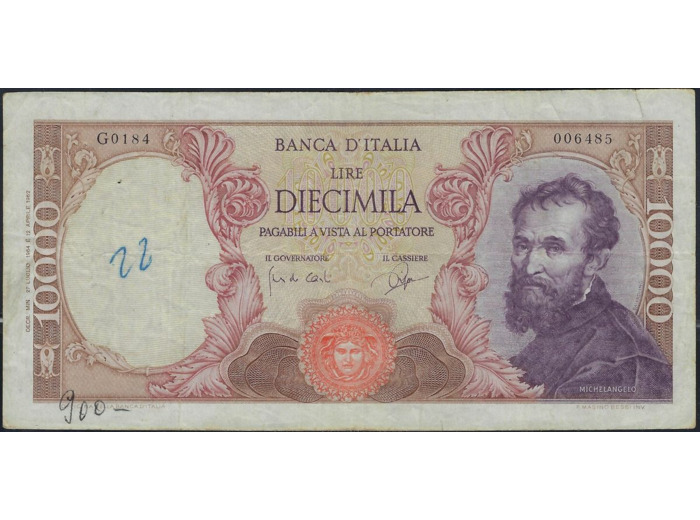 ITALIE 10000 LIRE 27-7-1964 G0184 TTB