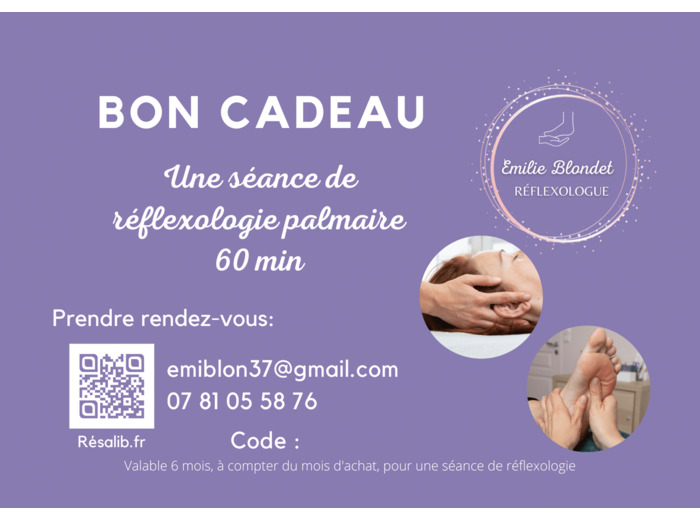 Bon cadeau réflexologie palmaire