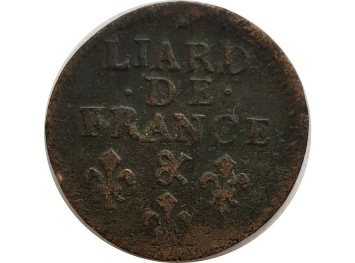 LOUIS XIV (1643-1715) LIARD DE FRANCE 1699 & (Aix) TB+