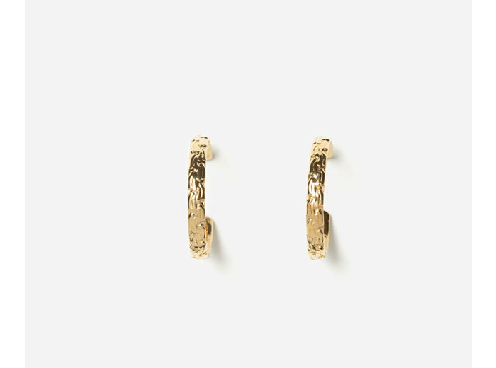 Boucles d'oreilles créoles dorées Sierra