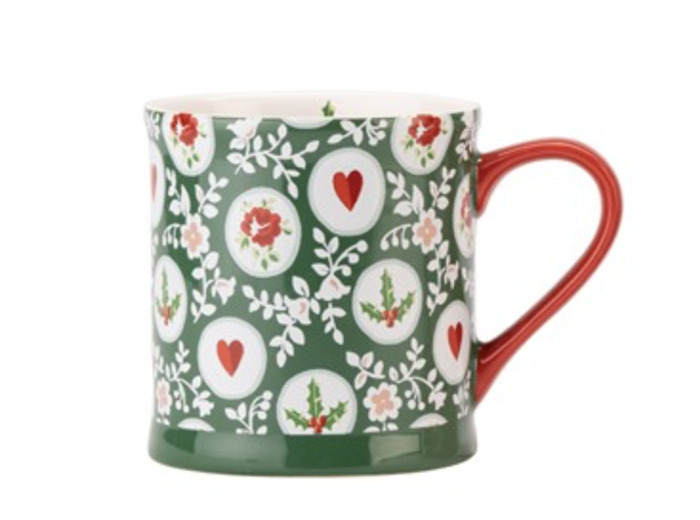 Mug Cath Kidston Holly Spots Mollie Vert