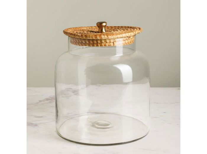 Grand Bocal Provence en Verre 24x20cm