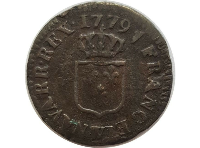 LOUIS XVI (1774-1792) LIARD 1779 W (Lille) TB+