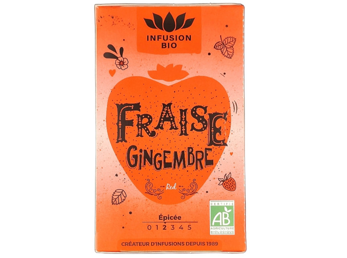 Tisane Fraise Gingembre x16 Bio