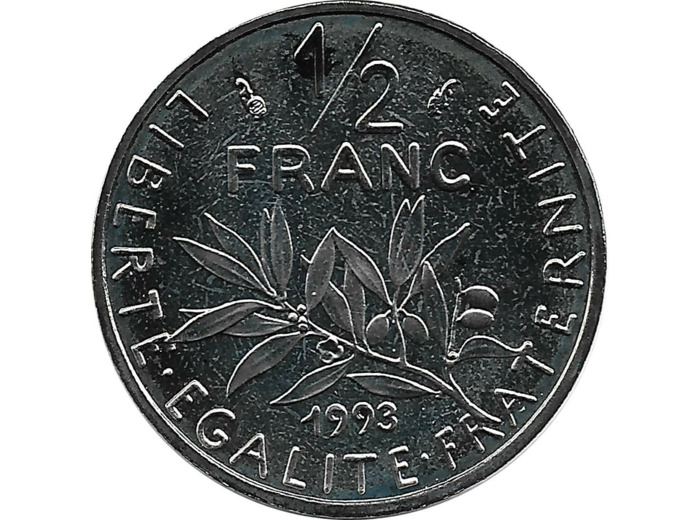 FRANCE 1/2 FRANC ROTY 1993 BE