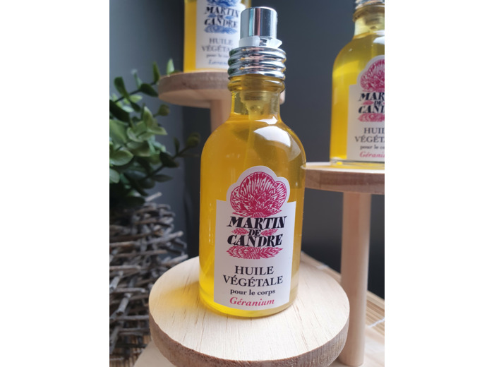 Huile de massage MARTIN DE CANDRE géranium