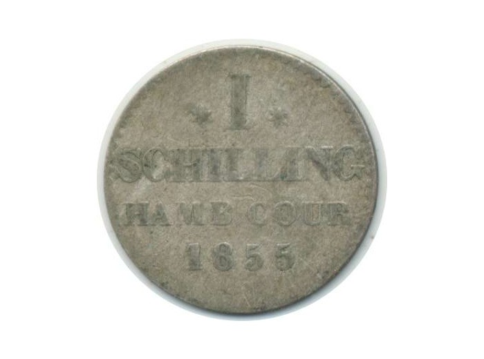 ALLEMAGNE HAMBOURG 1 SCHILLING 1855 TTB (W586)