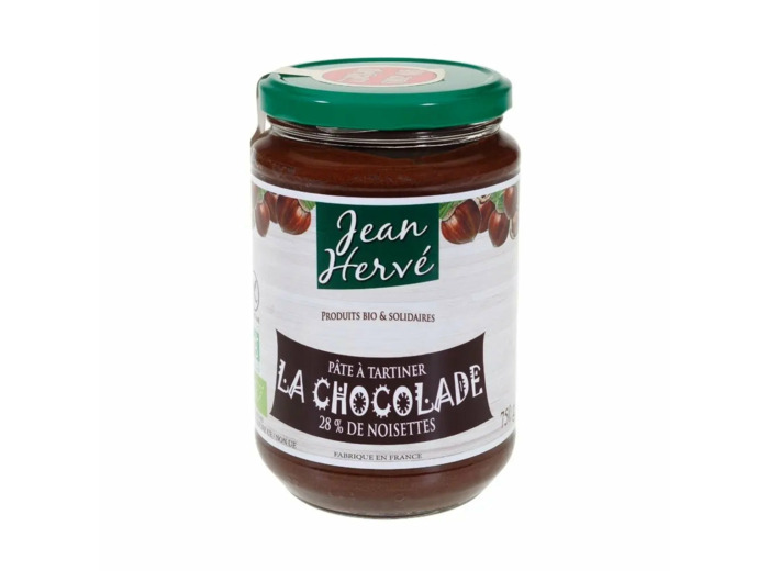 Chocolade Crunchy Bio à tartiner-350g-Jean Hervé