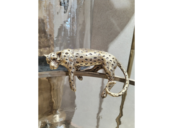 Suspension Léopard doré