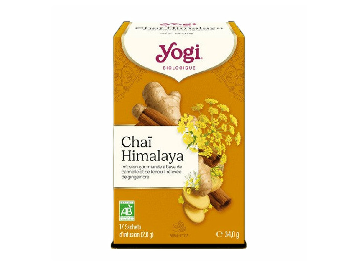 Infusion Chaï Curcuma Yogi Tea, 17 sachets