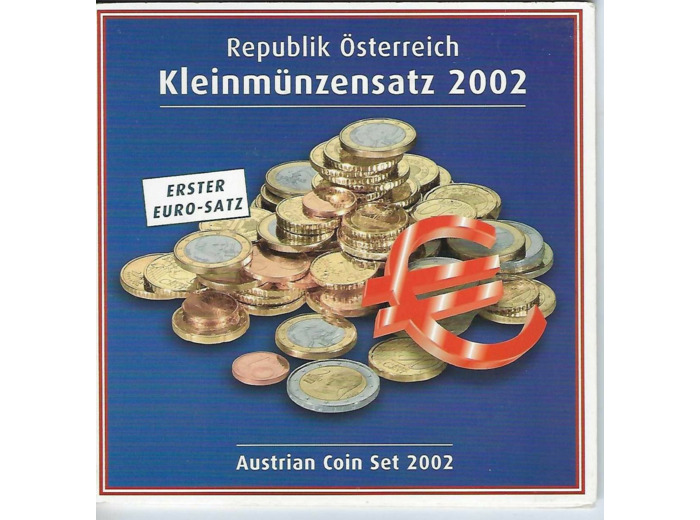 AUTRICHE 2002 SERIE 8 MONNAIES BU