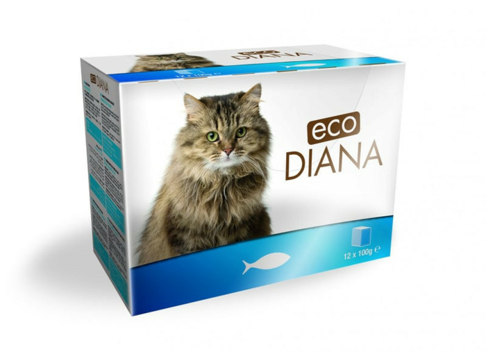 ECO DIANA, Pack émincés de poisson en sauce - 12 x 100g