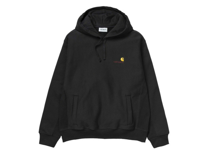 Sweat à capuche Carhartt WIP Hooded American Script Black