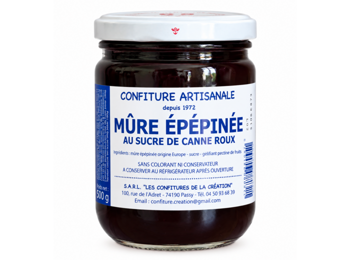 Confiture de Savoie Mûre épépinée