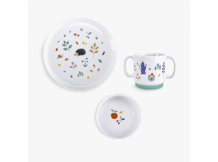 Set de vaisselle Pomme des bois Moulin Roty