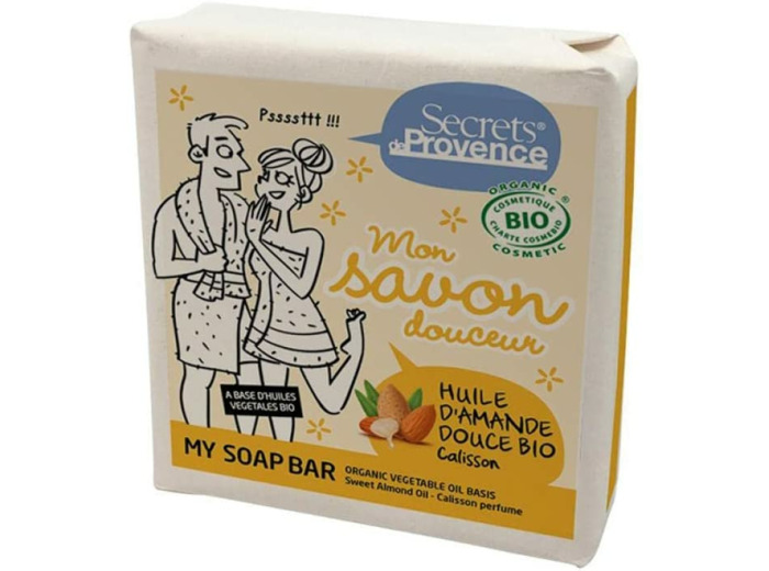 Savon huile amande douce 100g Secrets de Provence