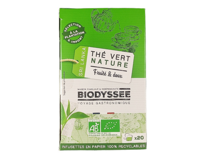 Thé Vert Infusion Nature x20 40g Bio