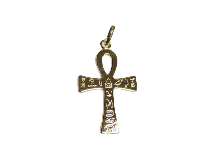 Croix en Plaqué Or 35mm - HIÉROGLYPHES