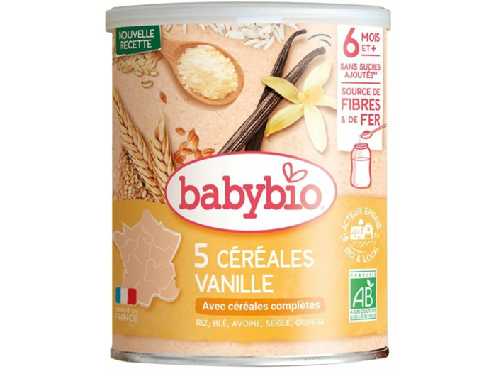 Cereale infantile vanille quinoa 220g Babybio