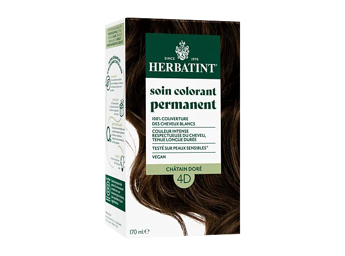 Coloration Chatain doré 4D-170ml-Herbatint