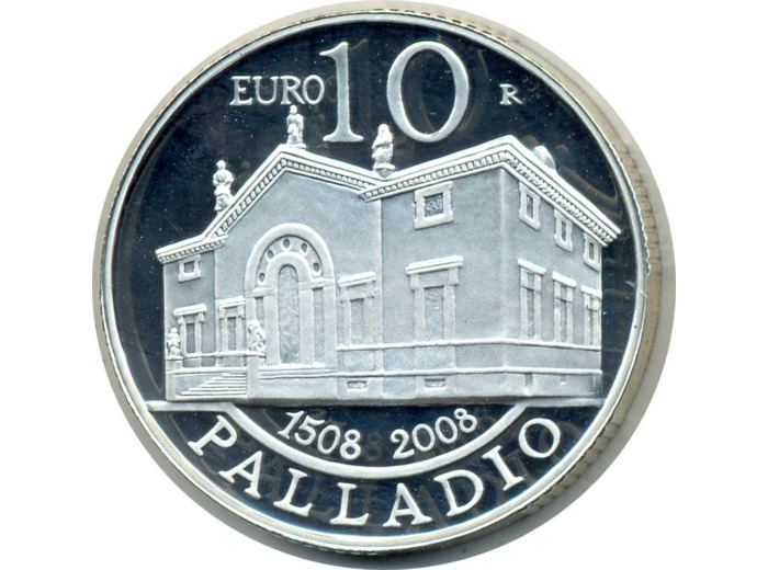 SAINT MARIN 2008 10 EURO ANDREA PALLADIO B.E