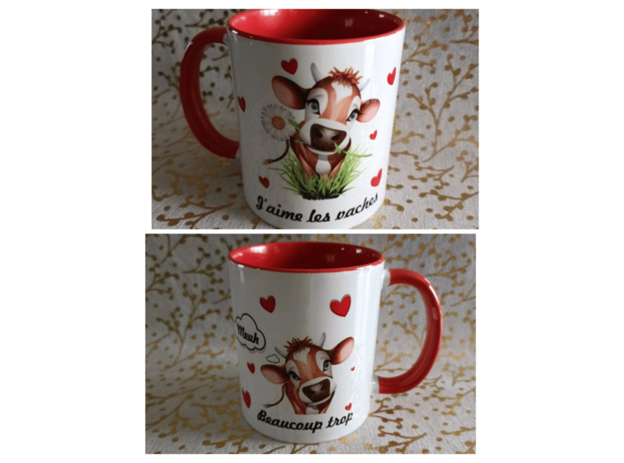 Mug vache - Rouge