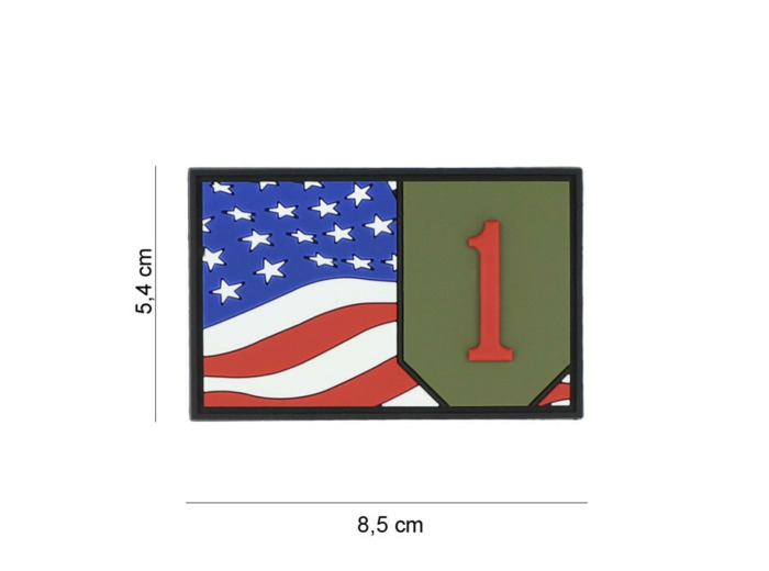 Patch 3D PVC 1st Infantry flag