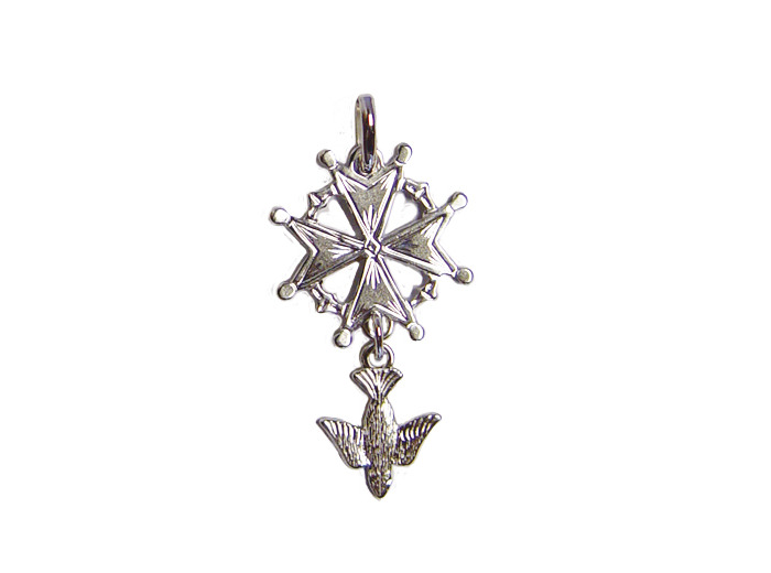 Croix Huguenote en Argent 925 - 20mm