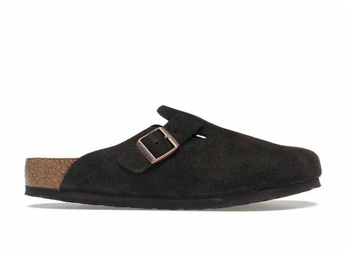 Birkenstock Boston Soft Footbed Suede Mocca
