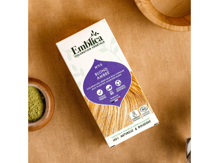 Coloration végétale Blond ambré