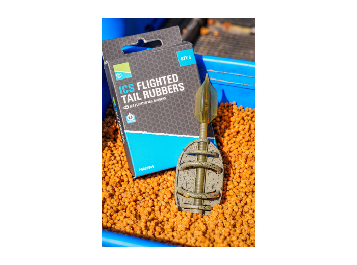 ICS flighted tail rubber preston