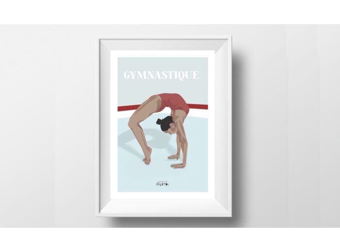 Affiche Gymnastique "Le pont"