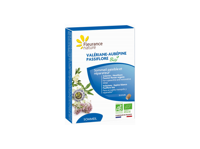 Valériane Aubépine Passiflore Bio 60 comprimés