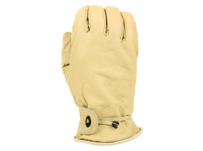 Gants « Longhorn « en cuir (Jaune)