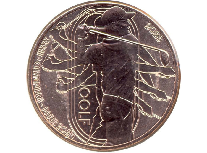 FRANCE 2023 1/4 EURO GOLF J.O 2024 SUP