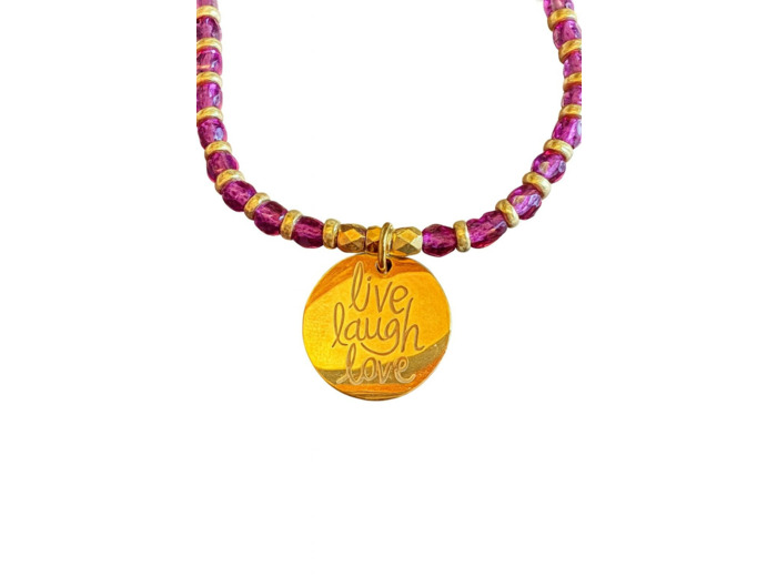 BRACELET MANTRA LIVE LAUGH LOVE