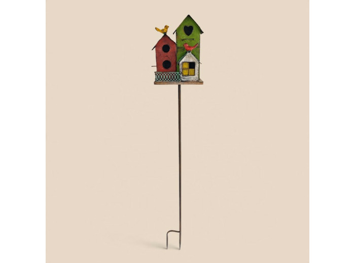 Nichoir oiseaux les trois cabanes 22x15x141cm