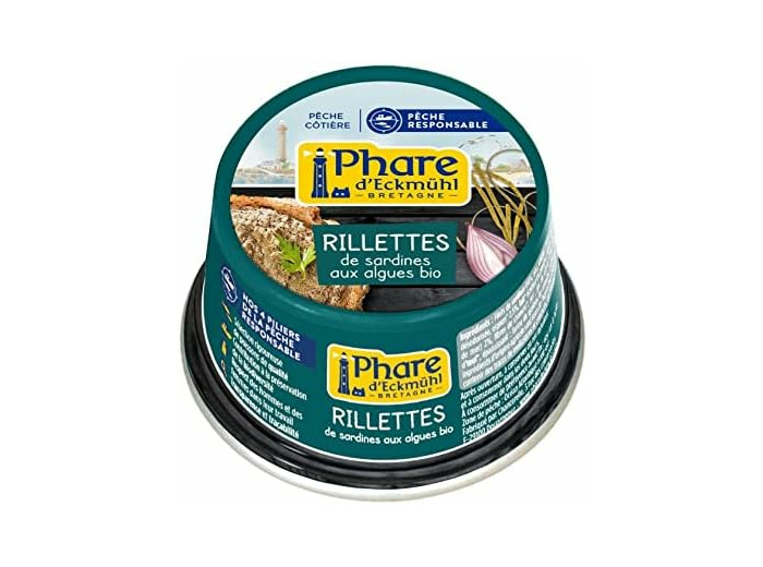 RILLETTES DE SARDINE AUX ALGUES 120G Phare d Eckmühl