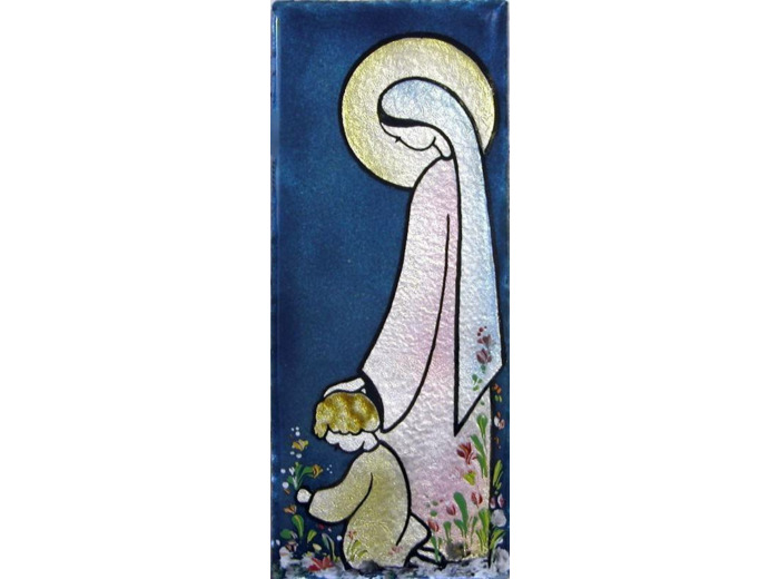 Notre Dame  des champs 15,5X6,5cm - EMAUX DU LIBAN