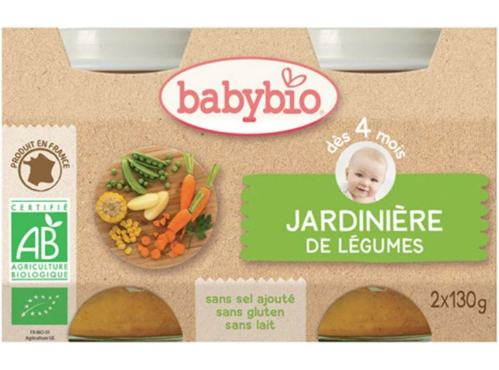 Legumes jardiniere pot 2x130g Babybio