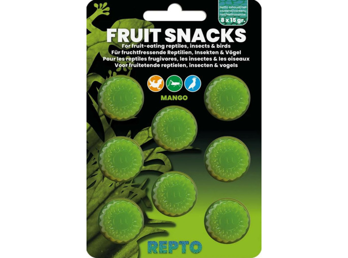 Repto Fruit Snacks, à la mangue - 8x15g